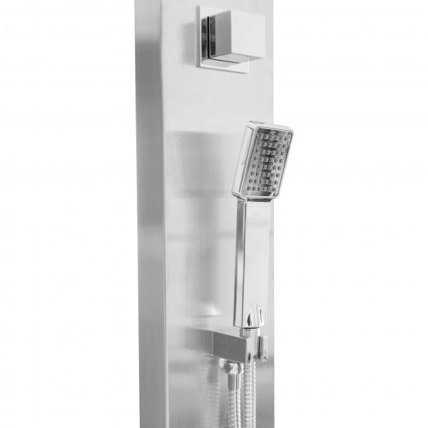 Utedusj med takdusj, regndusj og hnddusj | Brstet rustfritt stl