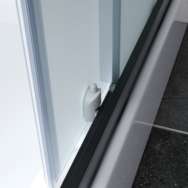 Komplett dusjkabinett med regndusj | Svart Komplett dusjkabinett med regndusj | Svart