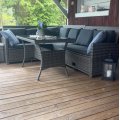 Kundebilde Loungegruppe med oppbevaring | Hagem�bler i kunstrotting | Lyfco Tanumshede | Gr�: Veldig forn�yd