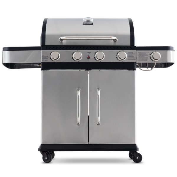 Gasgrill 14,5 kW - 4 rustfrie brennere + 1 sidebrenner - St. Louis Gasgrill 14,5 kW - 4 rustfrie brennere + 1 sidebrenner - St. Louis