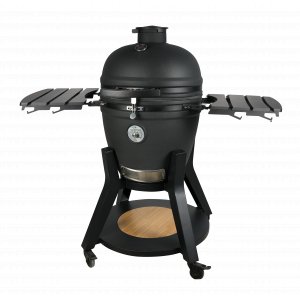 21" Pro Kamado | Premium keramisk grill med topp- og bunnventil | Air Hinge og HDPE-sidebord
