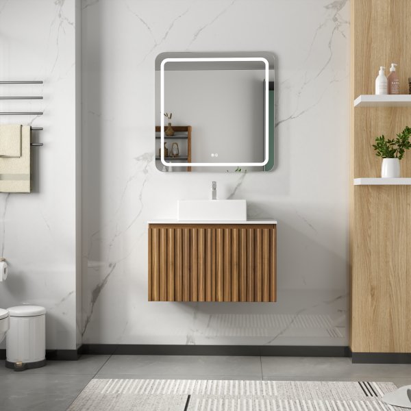 Baderomspakke 80 cm | LED-speil med antiduggfunksjon | Paris Baderomspakke 80 cm | LED-speil med antiduggfunksjon | Paris