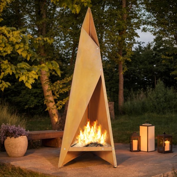 Blpanne i cortenstl | For utendrsbruk | Tipi