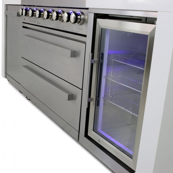 Stor rustfri gassgrill Austin