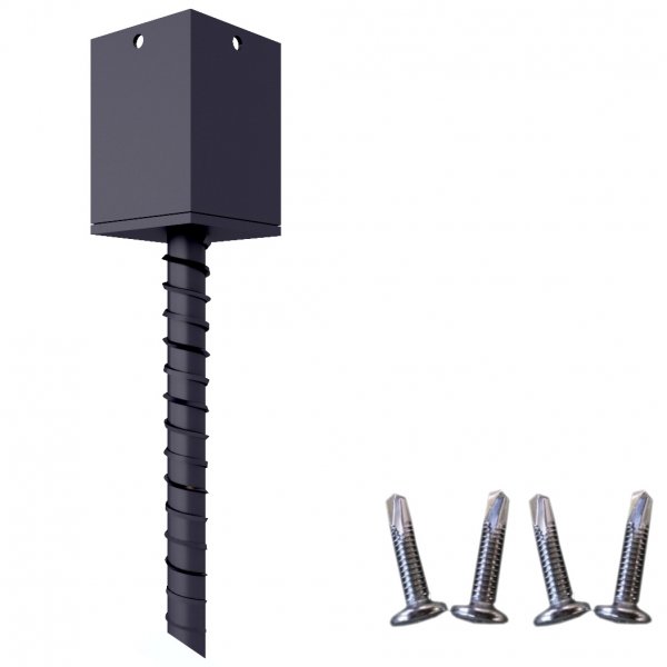 Stolpesko til gjerdestolpe 60x60mm | For innstøpning | Smedsbyn Stolpesko til gjerdestolpe 60x60mm | For innstøpning | Smedsbyn