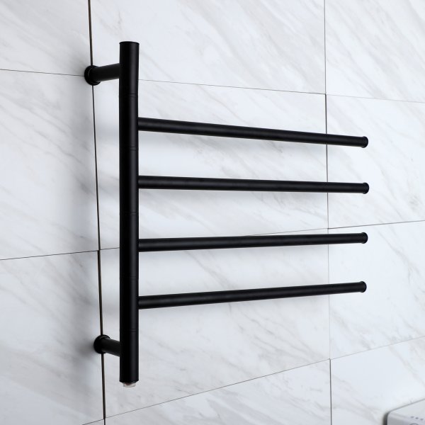 Stor elektrisk hndklestang 63x55x12,5cm | 9007 | Svart