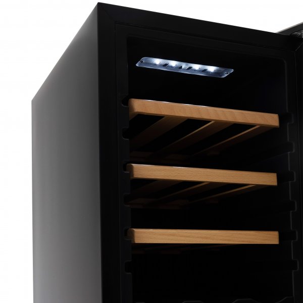 Vinkjøler 2 temperatursoner | 27 flasker | Stillegående | 35cm bred Vinkjøler 2 temperatursoner | 27 flasker | Stillegående | 35cm bred