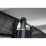 Oval trampoline med sikkerhetsnett | 244 � 396 cm | Svart