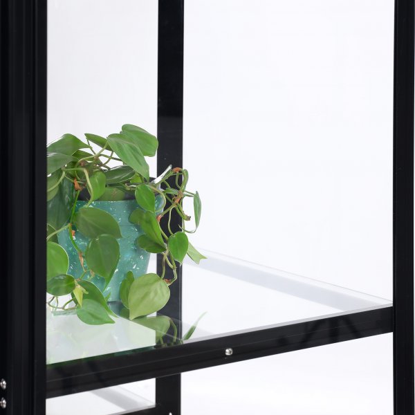 Høyt mini drivhus | 4mm sikkerhetsglass | Svart Høyt mini drivhus | 4mm sikkerhetsglass | Svart