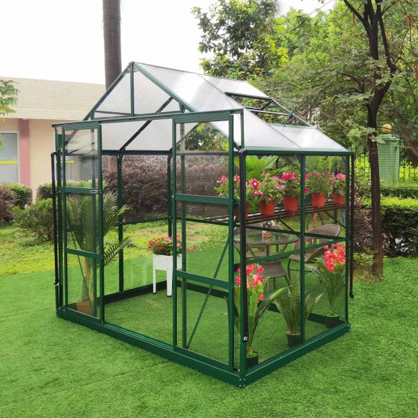 Drivhus 3,3m | 4mm sikkerhetsglass | 5 rs stormgaranti