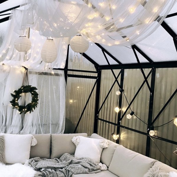 T-formet drivhus i glass 12,8m² | 4mm sikkerhetsglass | 5 års stormgaranti T-formet drivhus i glass 12,8m² | 4mm sikkerhetsglass | 5 års stormgaranti