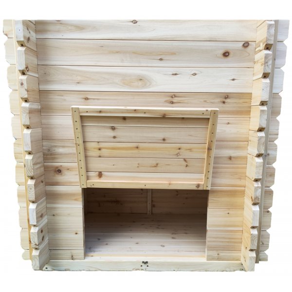 Utedo i tre | Utetoalett i furu | Komplett byggesett | 123 � 102 � 217,8 cm