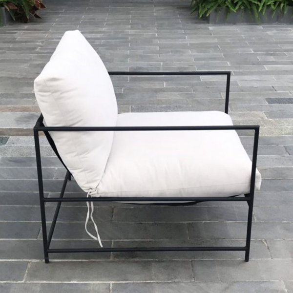 Stilren loungesett i oljet akasie - Dalar