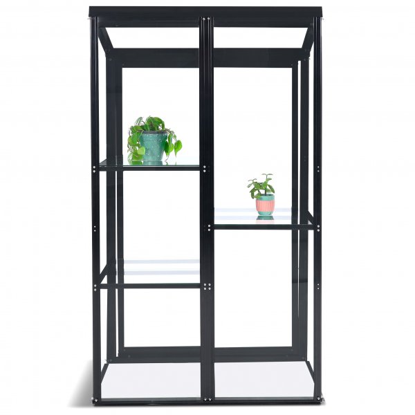 Høyt mini drivhus | 4mm sikkerhetsglass | Svart Høyt mini drivhus | 4mm sikkerhetsglass | Svart