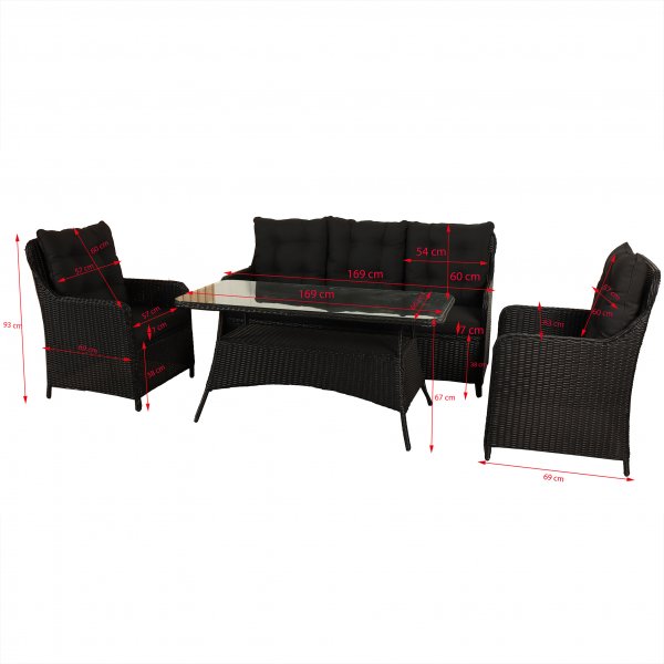 Sofagruppe utembler | Innebygd oppbevaring | Gr kunstrotting | Sanns