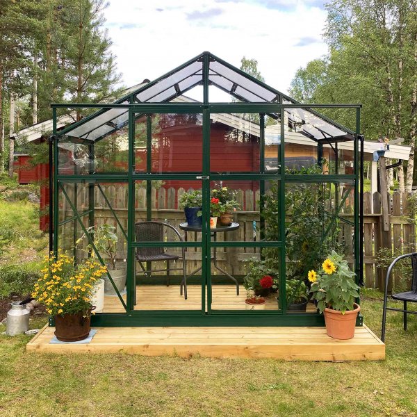 Drivhus 3,3m | 4mm sikkerhetsglass | 5 rs stormgaranti