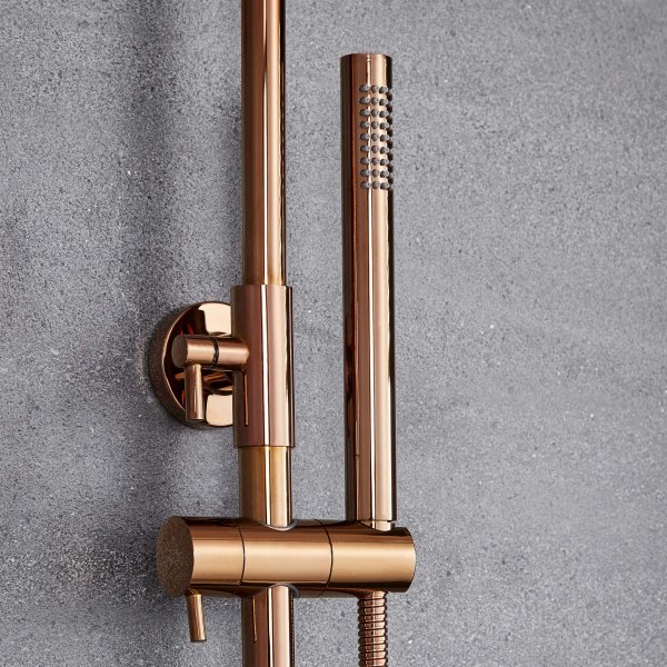 Takduschset med hnddusj | Ros