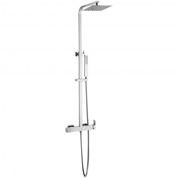 Takdusjsett i krom | 20 x 20 cm takdusj og h�nddusj, Cindy