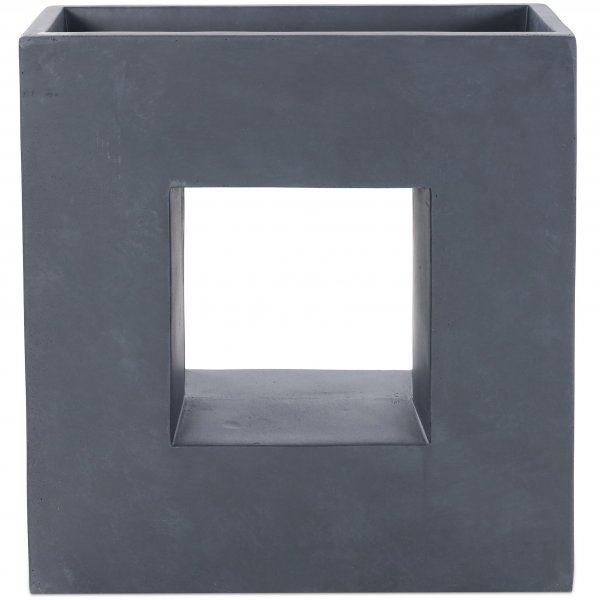 Fiberarmert krukke i eksklusivt design - Granitt/svart