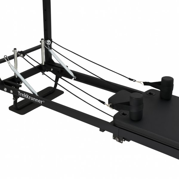Pilates reformer med half trapeze | Kompakt pilatesmaskin for hjem, studio og rehab