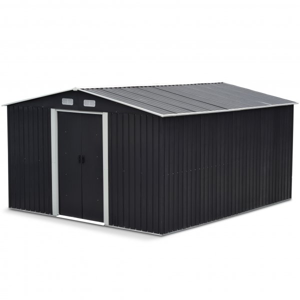 Lager og redskapsbod 12,5m | Dobbel skyvedr | Base inkludert