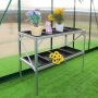 Drivhusbord med plantekasser