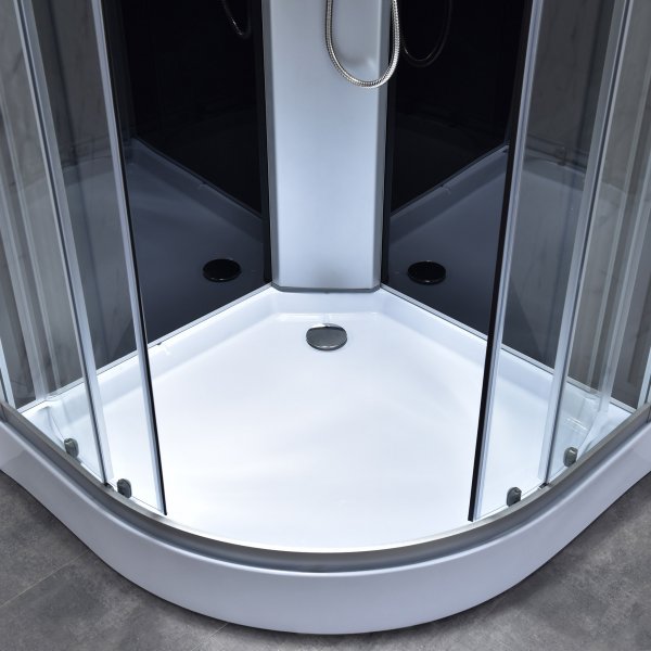 Komplett stilig dusjkabinett | Regnskur | Aluminium