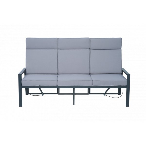 Loungesett i aluminium med recliner | Sofa | 2 stoler | Bord | Apelviken Loungesett i aluminium med recliner | Sofa | 2 stoler | Bord | Apelviken