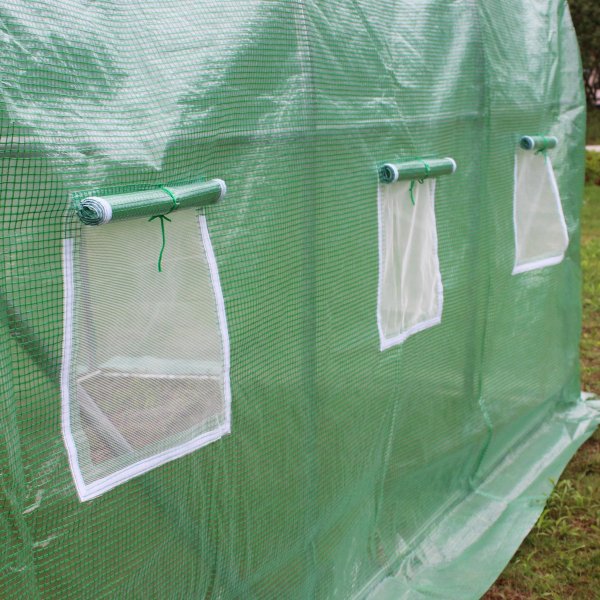 Tunneldrivhus 6m² | Stålramme med PE plastdeksel Tunneldrivhus 6m² | Stålramme med PE plastdeksel