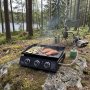 Portabel stekehelle | Stekebord med 3 brennere for enkel og fleksibel grilling | CampMate