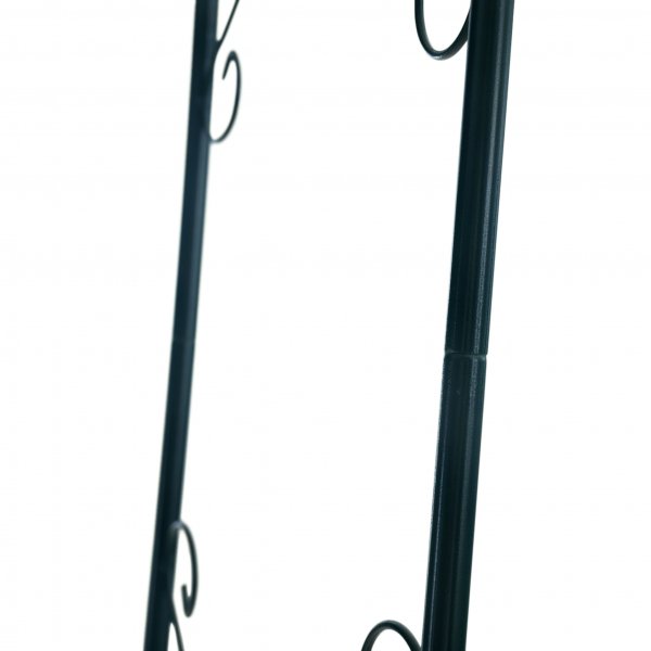 Rosebue med vakker dekor | Pulverlakkert metall | Grønn Rosebue med vakker dekor | Pulverlakkert metall | Grønn