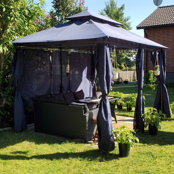 Paviljong 4x3 m inkl. paviljongvegger Paviljong 4x3 m inkl. paviljongvegger