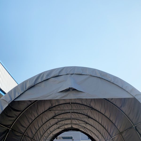 Garasje telt 26,2m for bobil, campingvogn og bt