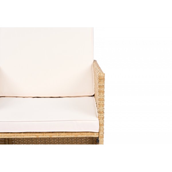 Spisegruppe / utegruppe 10 sitteplasser | 6 stoler og 4 paller | Sk�rhamn beige