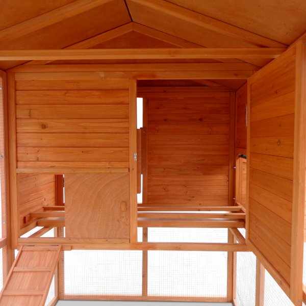 Hønsehus med hønsegård | Lett å rengjøre | Ferdig byggesett | 1,9x1,7x1,6m Hønsehus med hønsegård | Lett å rengjøre | Ferdig byggesett | 1,9x1,7x1,6m