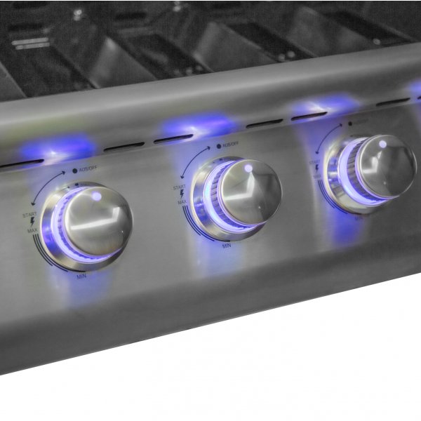 Rustfri gassgrill | 5 Brennere & Infrarød Bakbrenner | Ohio Rustfri gassgrill | 5 Brennere & Infrarød Bakbrenner | Ohio