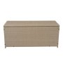 Putekasse i kunstrotting | 420 L | Oppbevaringsboks til hagem�bler | Beige