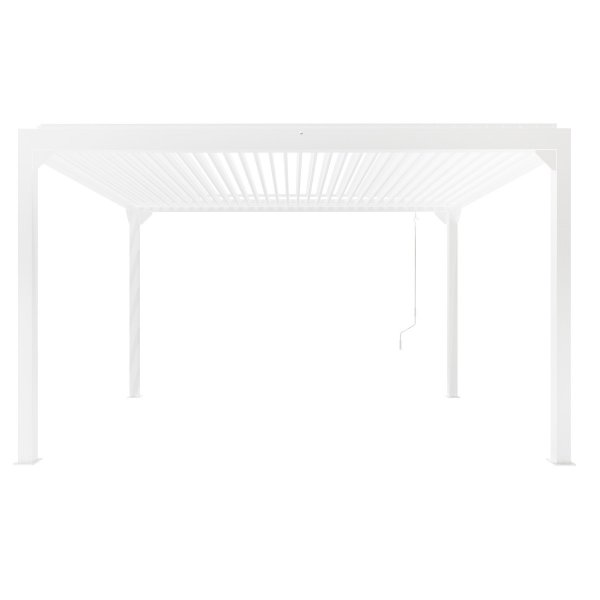 Hvit Pergola Premium | Åpningsbare lameller Hvit Pergola Premium | Åpningsbare lameller