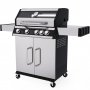 Gasgrill 14,5 kW - 4 rustfrie brennere + 1 sidebrenner - St. Louis