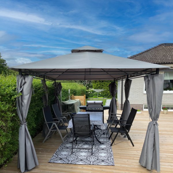 Paviljong 4x3 m inkl. paviljongvegger Paviljong 4x3 m inkl. paviljongvegger