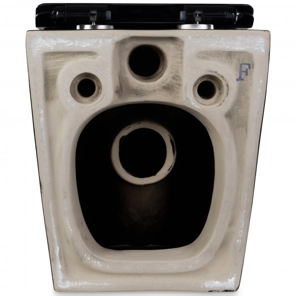 Toalettpakke vegghengt toalett & Skjult sisterne | Svart