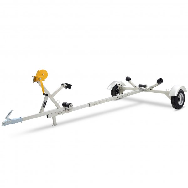 Båttilhenger med vinsj | Maksimal lastekapasitet 380 kg | 400x183cm Båttilhenger med vinsj | Maksimal lastekapasitet 380 kg | 400x183cm