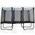 Rektangul�r trampoline 5,18 � 3,05 m | Pro modell med sikkerhetsnett | Svart