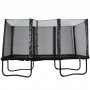 Rektangul�r trampoline 5,18 � 3,05 m | Pro modell med sikkerhetsnett | Svart