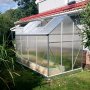 Klassisk drivhus i aluminium 5,9 m² | UV-beskyttet kanalplast og sokkel inkludert Klassisk drivhus i aluminium 5,9 m² | UV-beskyttet kanalplast og sokkel inkludert