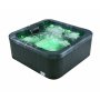 Spabad 190x190 cm for 4�6 personer | Zeus Blackline med Balboa� og Lucite�