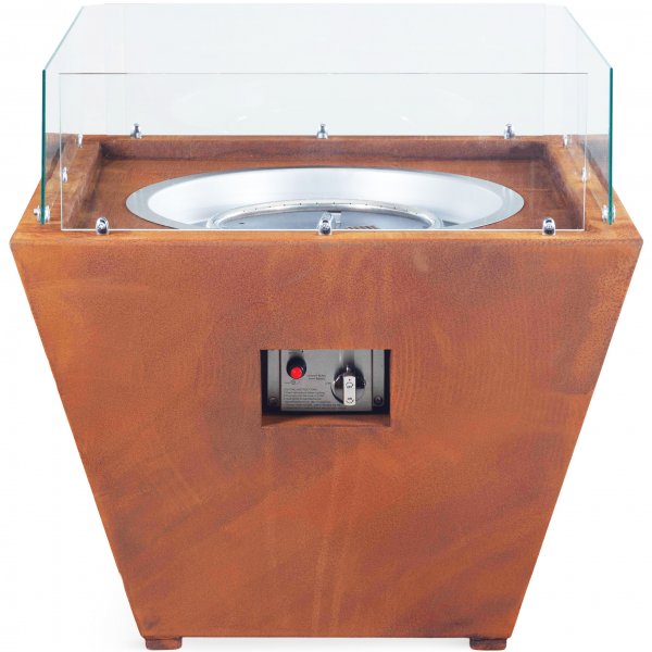 Gassdrevet peis laget av cortenstål | For utendørs bruk | Husum Gassdrevet peis laget av cortenstål | For utendørs bruk | Husum