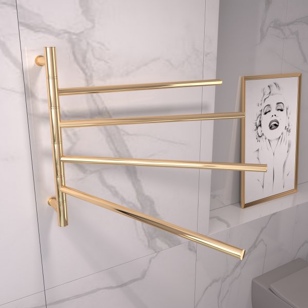 Stor elektrisk håndklestang 63x55x12,5cm | 9007 | Gull Stor elektrisk håndklestang 63x55x12,5cm | 9007 | Gull