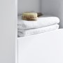 H�yskap til bad 170 x 35 cm | Skap og �pne hyller, hvit