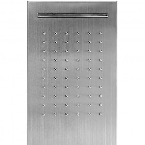 Utedusj med takdusj, regndusj og hnddusj | Brstet rustfritt stl